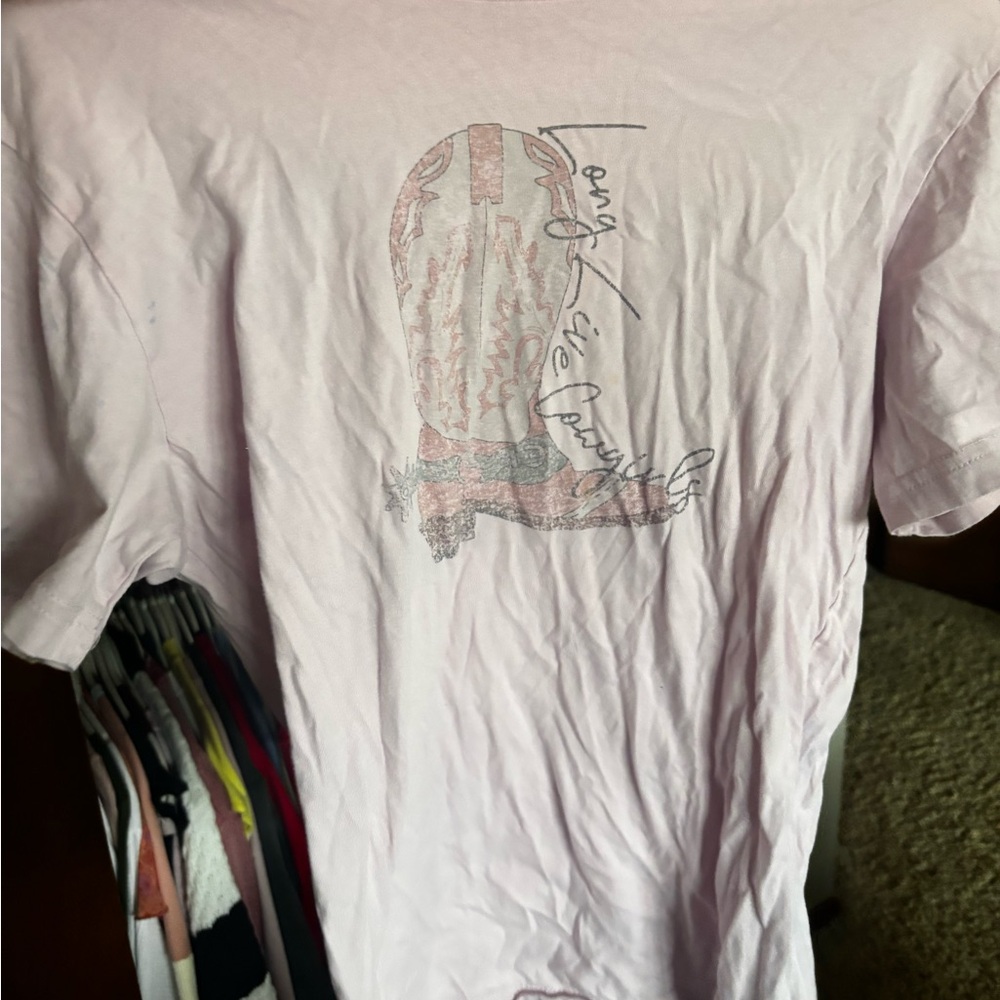 Light Pink Graphic T-Shirt